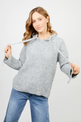 Chaleco Sweater Hoddie gris